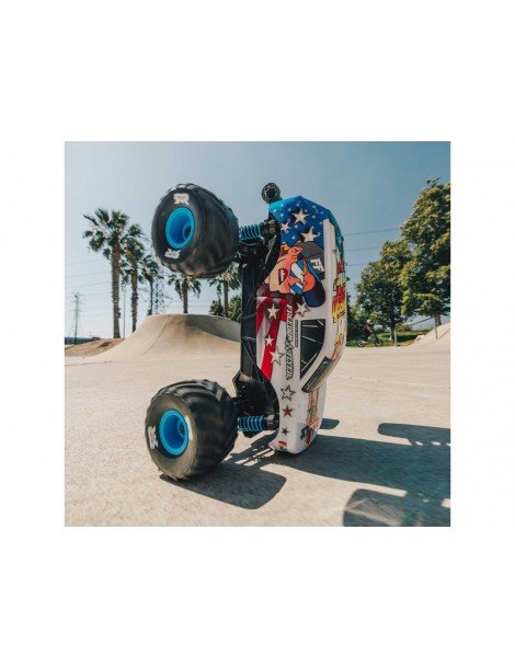 Arrma ARA2130FF Freedom Flyer Grom 4X4 baltas 1:16 RC monster truck su JAV vėliavos dizainu - CyborgShop