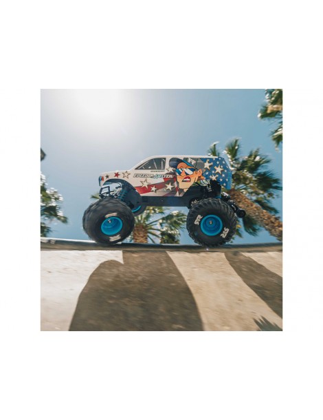 Arrma Gorgon 223S BLX DSC 1:10 2WD RTR Freedom Flyer baltas RC modelis Monster Truck - CyborgShop