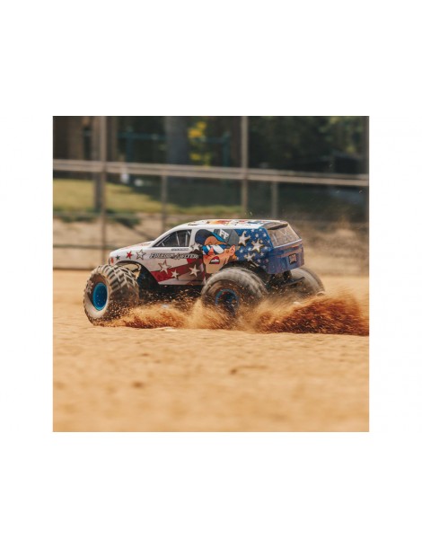 Arrma Gorgon 223S BLX DSC 1:10 2WD RTR Freedom Flyer baltas RC modelis Monster Truck - CyborgShop
