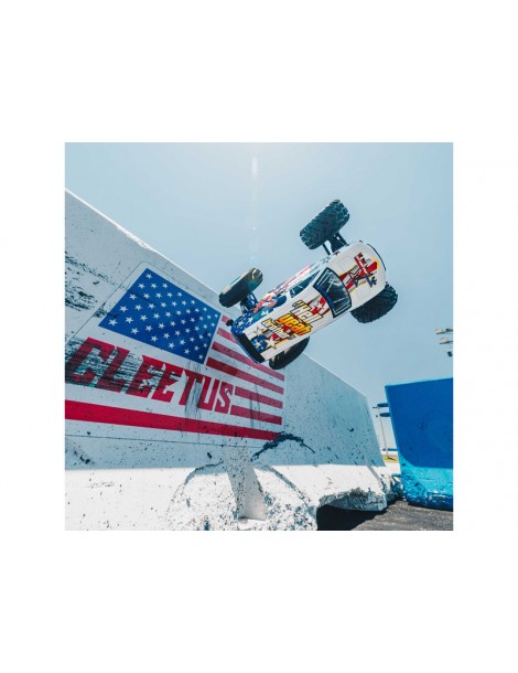 Arrma Gorgon 223S BLX DSC 1:10 2WD RTR Freedom Flyer baltas RC modelis Monster Truck - CyborgShop