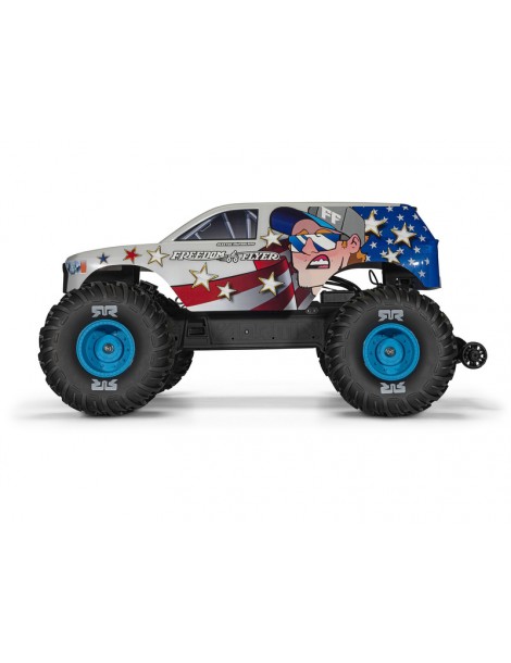 Arrma Gorgon 223S BLX DSC 1:10 2WD RTR Freedom Flyer baltas RC modelis Monster Truck - CyborgShop