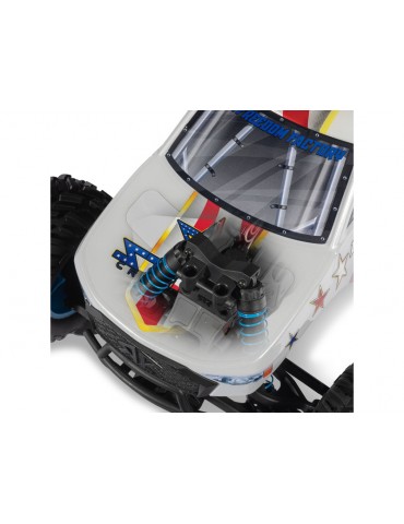 Arrma Gorgon 223S BLX DSC 1:10 2WD RTR Freedom Flyer baltas RC modelis Monster Truck - CyborgShop