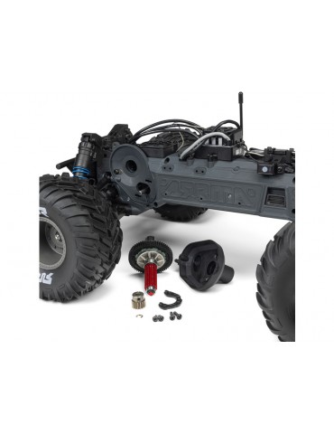 Arrma Gorgon 223S BLX DSC 1:10 2WD RTR Freedom Flyer baltas RC modelis Monster Truck - CyborgShop