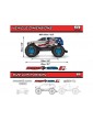 Arrma Gorgon 223S BLX DSC 1:10 2WD RTR Freedom Flyer baltas RC modelis Monster Truck - CyborgShop