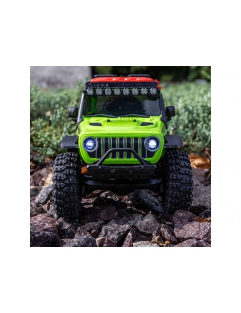 Axial SCX30 Jeep Wrangler JLU 1:30 4WD RTR žalias crawler (kopimo) modelis - CyborgShop