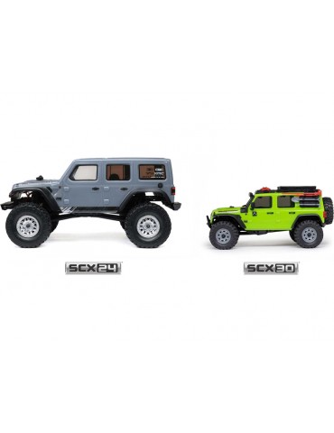 Axial SCX30 Jeep Wrangler JLU 1:30 4WD RTR žalias crawler (kopimo) modelis - CyborgShop