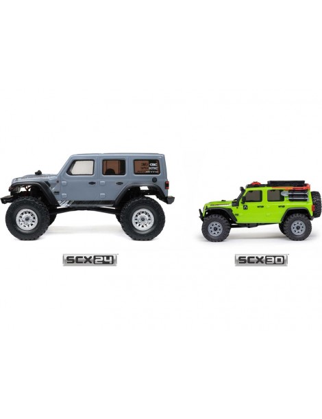 Axial SCX30 Jeep Wrangler JLU 1:30 4WD RTR žalias crawler (kopimo) modelis - CyborgShop