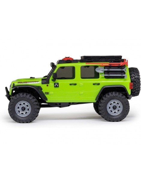 Axial SCX30 Jeep Wrangler JLU 1:30 4WD RTR žalias crawler (kopimo) modelis - CyborgShop