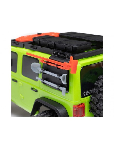Axial SCX30 Jeep Wrangler JLU 1:30 4WD RTR žalias crawler (kopimo) modelis - CyborgShop