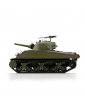 RC tankas M4A3 Sherman 1/16 BB+IR su metaliniais vikšrais žalias - CyborgShop