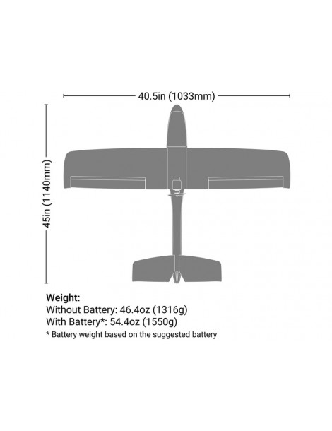 HobbyZone HBZ380002 AeroScout S 2 1,1 m mokomasis RC lėktuvas su trirate važiuokle - CyborgShop
