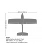 HobbyZone HBZ380002 AeroScout S 2 1,1 m mokomasis RC lėktuvas su trirate važiuokle - CyborgShop