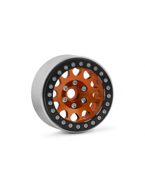 KAV52.2.005 oranžiniai 1,9 colio aliuminio Beadlock ratlankiai, du vienetai - CyborgShop