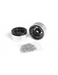 KAV52.2.006 juodi 1,9 colio aliuminio Beadlock ratlankiai, du vienetai - CyborgShop