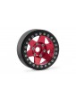 1.9'' Aluminum 6-spoke Beadlock Rims for 1/10 Crawler Red - 2pcs