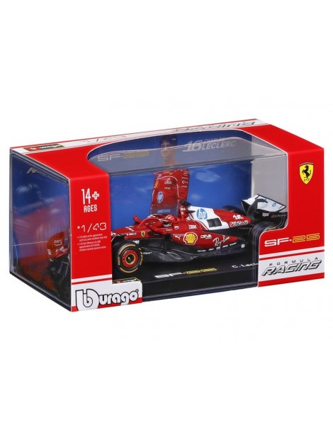 Bburago Ferrari SF-25 (2025) 1:43 16 Leclerc (hardcase)