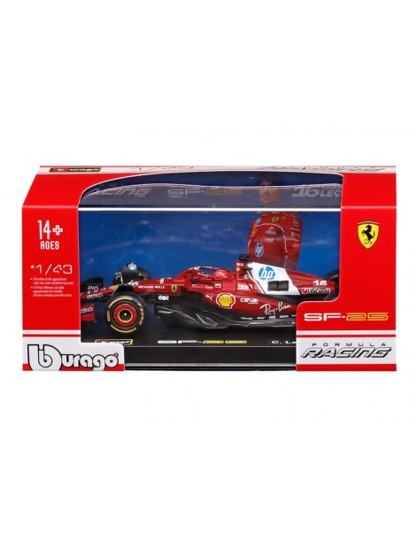 Bburago Ferrari SF-25 (2025) 1:43 16 Leclerc (hardcase)