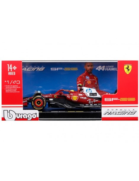 Bburago Ferrari SF-25 (2025) 1:43 44 Hamilton (hardcase)