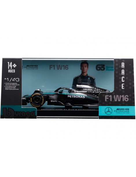 Bburago Mercedes-AMG Petronas W16 (2025), 63 Russesll (hardcase)