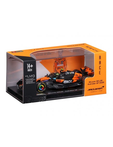 Bburago McLaren F1 MCL39 (2025) 1:43 4 Norris (hardcase)