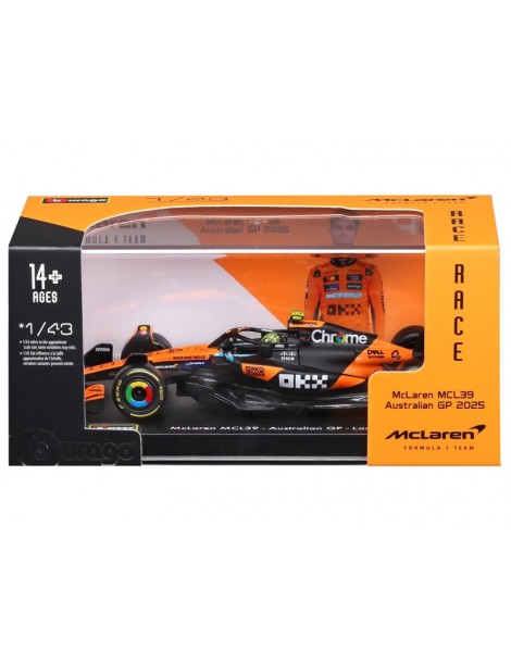 Bburago McLaren F1 MCL39 (2025) 1:43 4 Norris (hardcase)