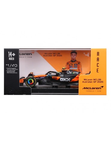 Bburago McLaren F1 MCL39 (2025) 1:43 4 Norris (hardcase)