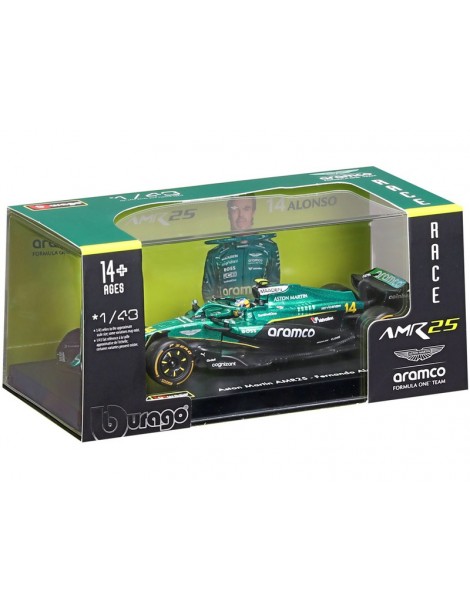 Bburago Aston Martin AMR25 (2025) 1:43 14 Alonso (hardcase)