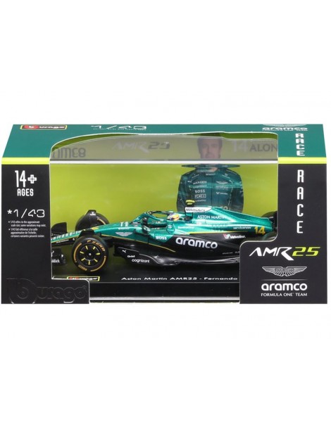 Bburago Aston Martin AMR25 (2025) 1:43 14 Alonso (hardcase)