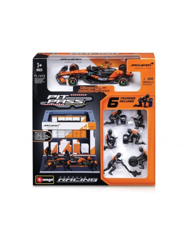 Bburago McLaren Team MCL39 (2025) 1:43 4 Norris (Pit Pass Set)