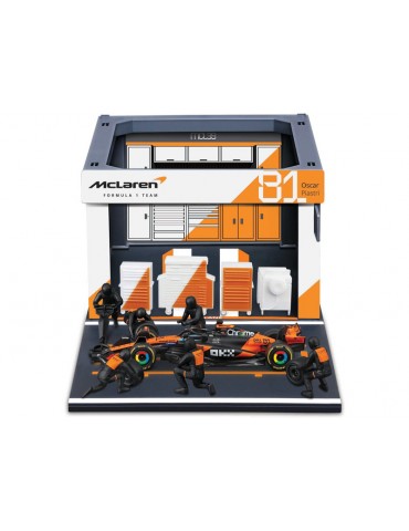 Bburago McLaren Team MCL39 (2025) 1:43 81 Piastri (Pit Pass Set)