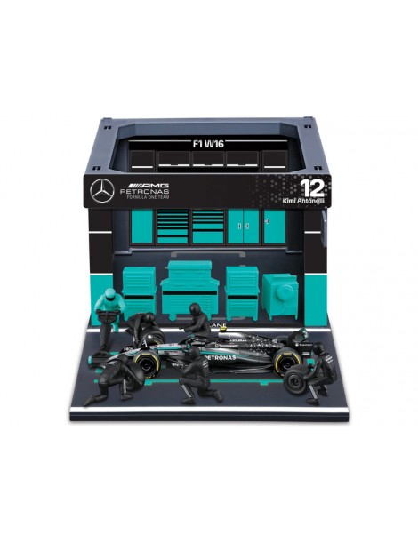 Bburago Mercedes-AMG Petronas W16 (2025) 1:43 12 Antonelli (Pit Pass Set)