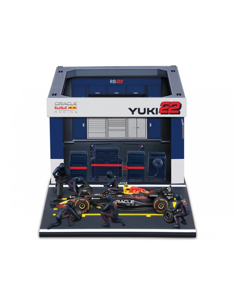 Bburago Oracle Red Bull Racing RB21 (2025) 1:43 22 Tsunoda (Pit Pass Set)