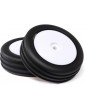 Losi Wide Body Rib, Front, Mounted Tires, White (2): Mini B