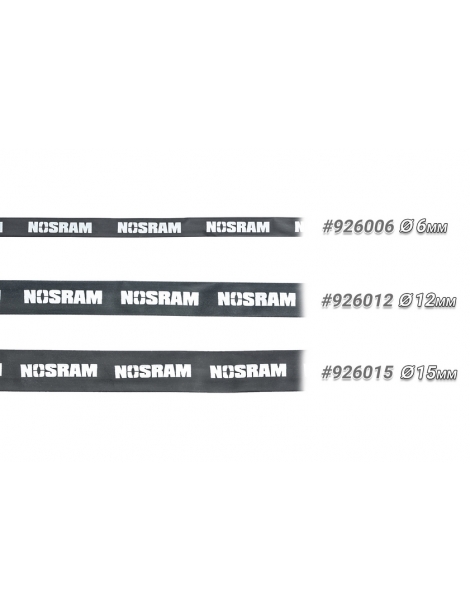 NOSRAM N926012 termiškai susitraukiantis 12 mm skersmens ir 0,5 m ilgio vamzdelis - CyborgShop