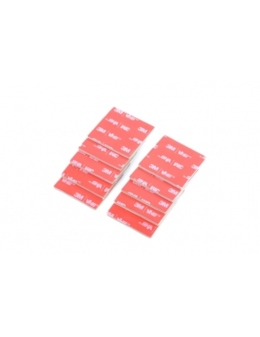 L65150 dvipusės lipnios 40 × 40 × 2,4 mm tvirtinimo pagalvėlės, dešimt vienetų - CyborgShop