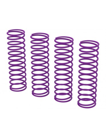 ARRMA ARA-2896 violetinės Grom amortizatorių spyruoklės 0,55 N/mm, keturių vienetų komplektas - CyborgShop