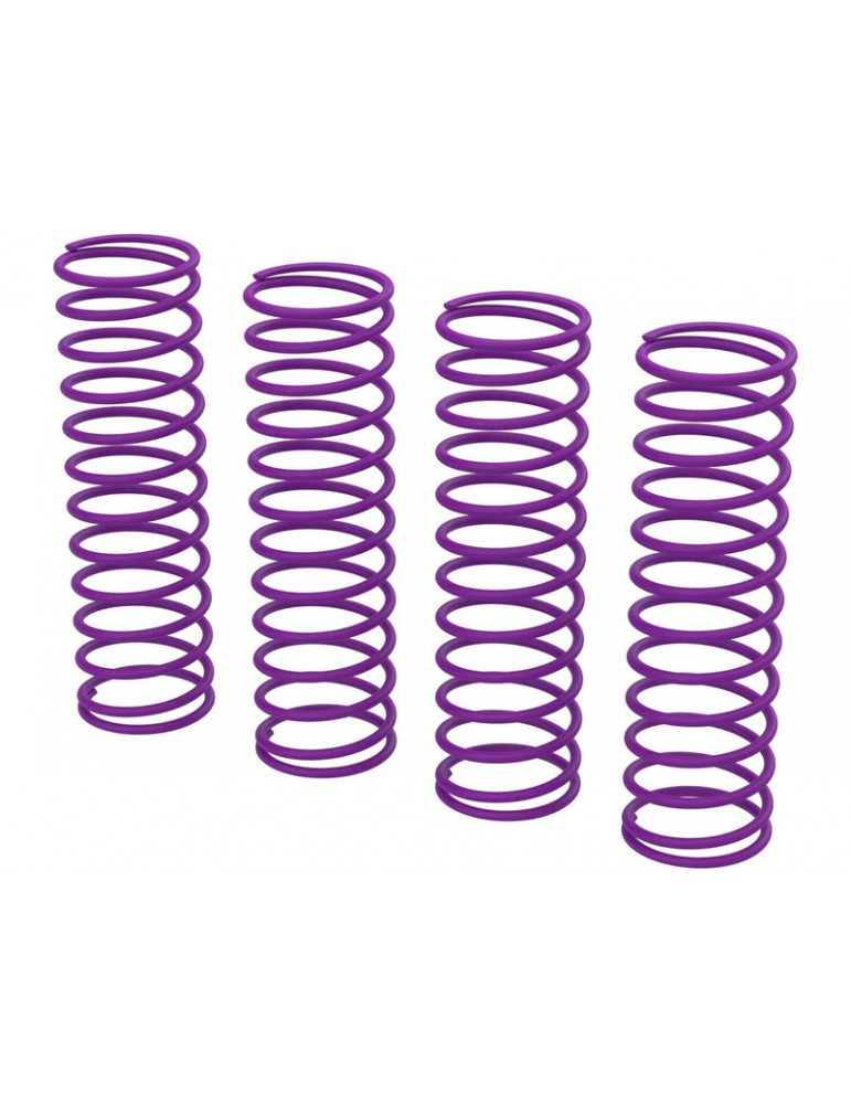 ARRMA ARA-2896 violetinės Grom amortizatorių spyruoklės 0,55 N/mm, keturių vienetų komplektas - CyborgShop