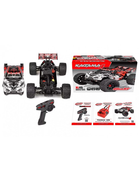 Team Corally Kagama4 raudonas 1:10 4S 4WD RTR RC monster truck - CyborgShop