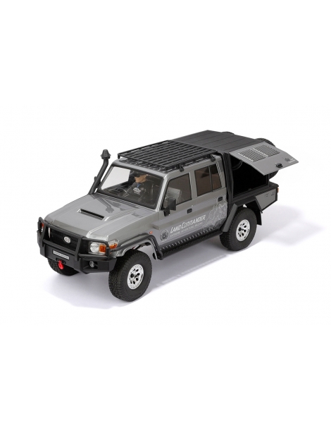 RGT EX86160 pilkas Land Commander 1:10 4WD RTR RC crawler modelis su gerve ir stogo bagažine - CyborgShop