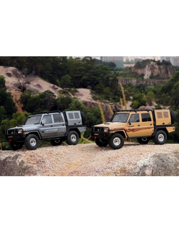 RGT EX86160 pilkas Land Commander 1:10 4WD RTR RC crawler modelis su gerve ir stogo bagažine - CyborgShop