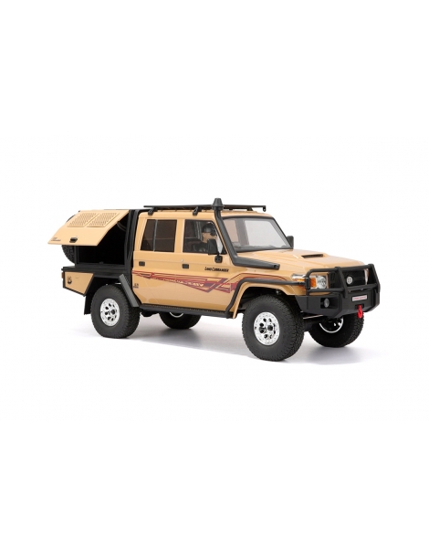 RGT EX86160 smėlio spalvos Land Commander 1:10 4WD RTR RC crawler modelis su gerve ir stogo bagažine - CyborgShop