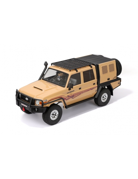 RGT EX86160 smėlio spalvos Land Commander 1:10 4WD RTR RC crawler modelis su gerve ir stogo bagažine - CyborgShop