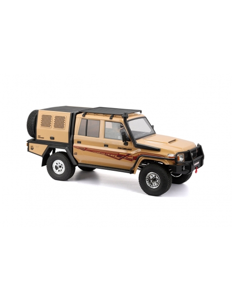 RGT EX86160 smėlio spalvos Land Commander 1:10 4WD RTR RC crawler modelis su gerve ir stogo bagažine - CyborgShop