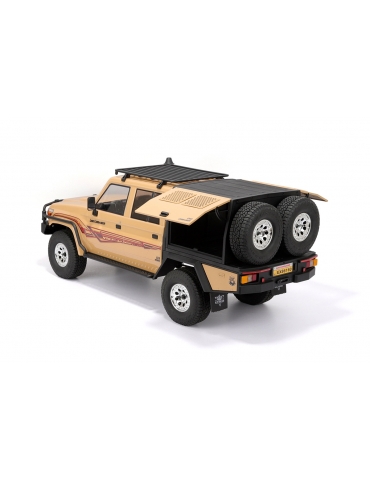 RGT EX86160 smėlio spalvos Land Commander 1:10 4WD RTR RC crawler modelis su gerve ir stogo bagažine - CyborgShop
