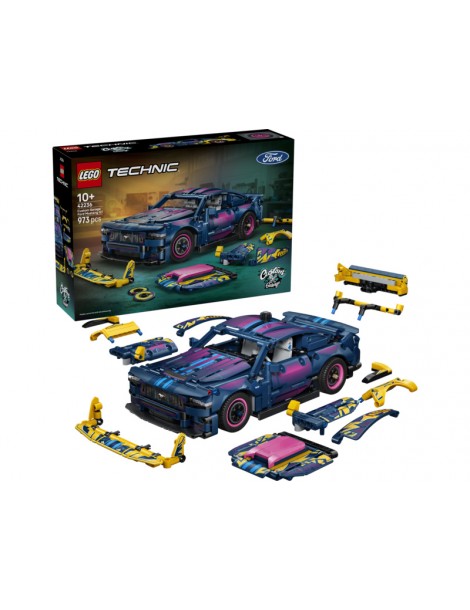 LEGO Technic - Custom Garage Ford Mustang GT Car