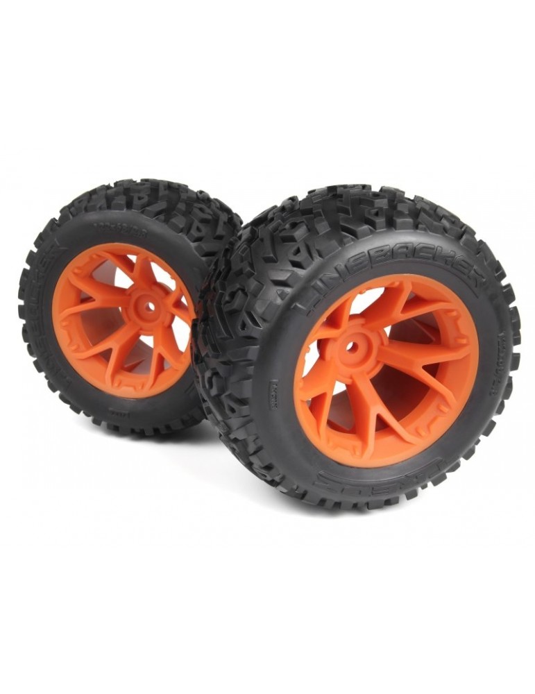 Maverick Tredz Linebacker bekelės padangos ant oranžinių MT ratlankių, 2 vnt. - CyborgShop