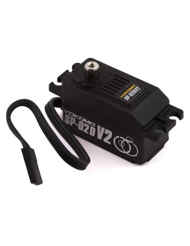 Yokomo SP-02DV2A juodas SP-02D V2 žemo profilio RWD drifto servo mechanizmas - CyborgShop