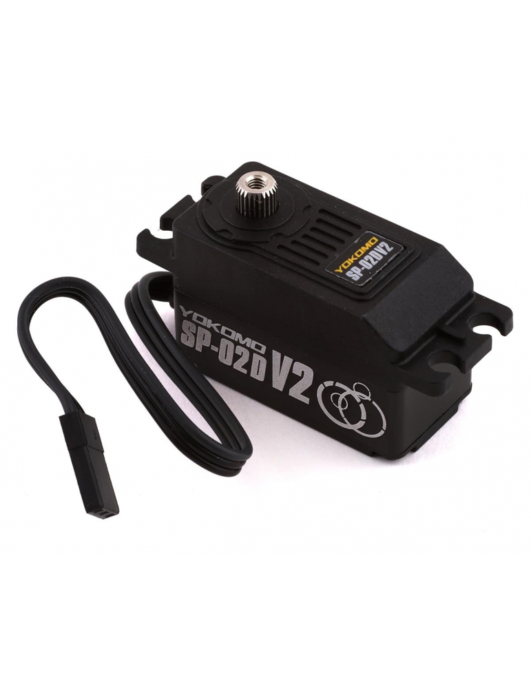 Yokomo SP-02DV2A juodas SP-02D V2 žemo profilio RWD drifto servo mechanizmas - CyborgShop