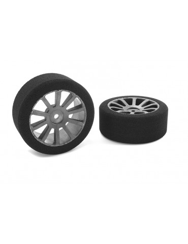 Attack foam tires - 1/10 GP touring - 37 shore - 26mm Front - Carbon rims - 2 pcs