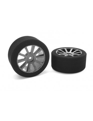 Attack foam tires - 1/10 GP touring - 37 shore - 30mm Rear - Carbon rims - 2 pcs